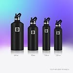 IRON °FLASK Canteen d'hydratation pour camping et randonnée - 24/32 oz avec 3 couvercles - Bouteille d'eau isolée avec paille - Acier inoxydable à double paroi - Étanche sous vide sans BPA - Flacon de voyage pour sports et gymnase