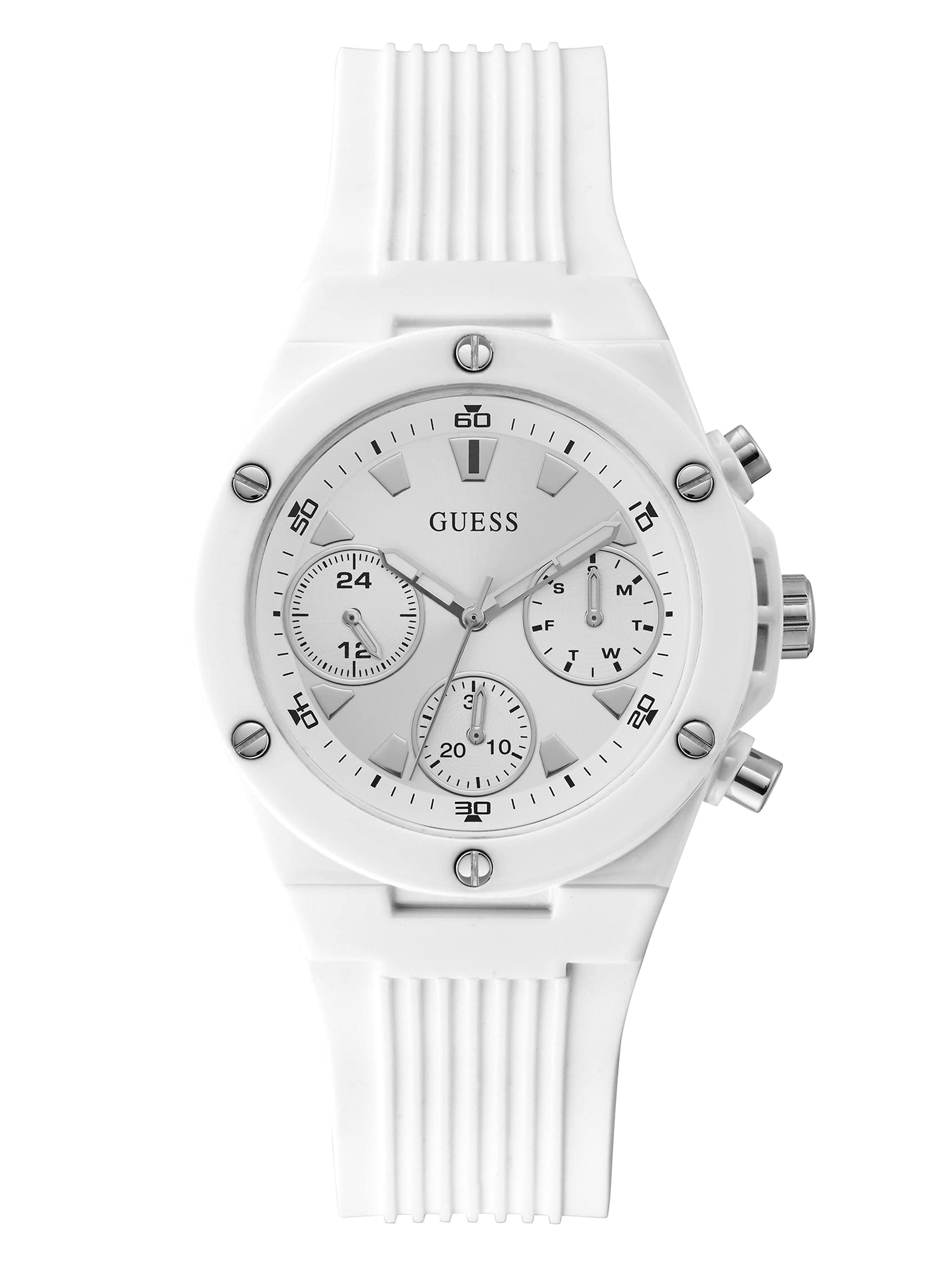 GUESS Reloj analógico para Mujeres. de Cuarzo con Correa en Silicona GW0255L1