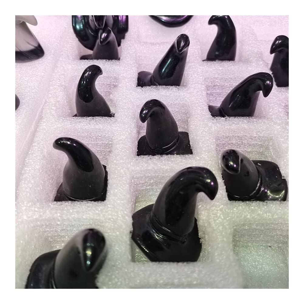 Chapeau De Sorcier En Quartz Naturel - Pierre Sculptée Décorative, Idée Cadeau Original Et Hypoallergénique