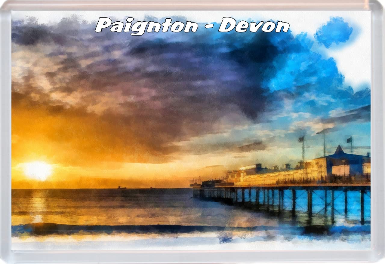 Baked Bean Store Multicolor Paignton - Devon - 96 X 67Mm Jumbo Fridge Magnet/Magnets Bbsfhm259