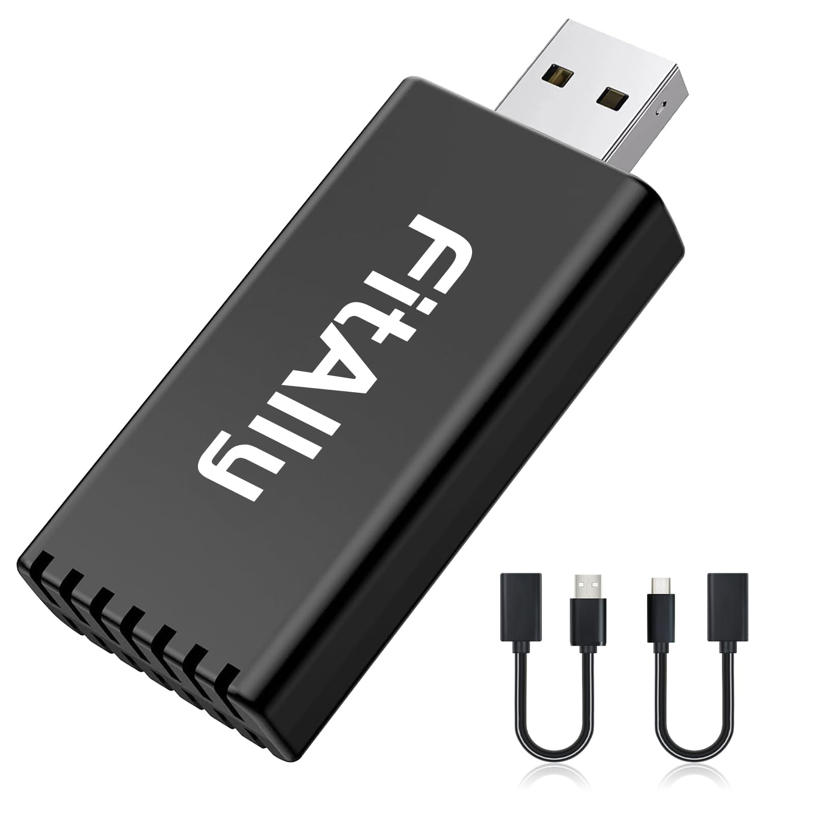 Wireless CarPlay Adapter,Plug & Play Carplay Wireless Adapter, USB-C & USB-A Cables,Dongle Converts Wired Carplay to Wireless for Factory Wired Cars from 2016+ & iPhone iOS 10+