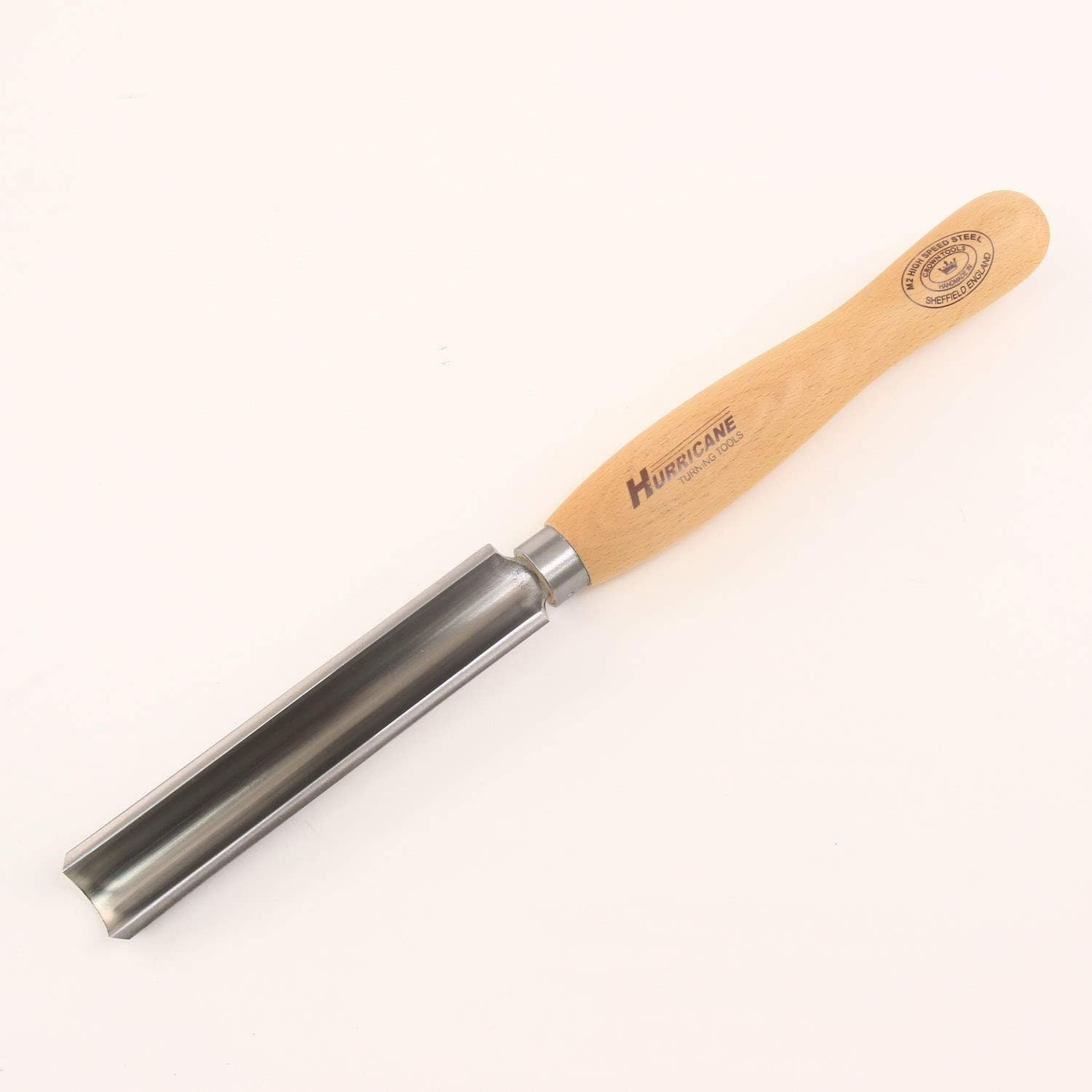Hurricane Turning Tools, HTT-230W, M2 HSS, 3/4" Spindle Roughing Gouge for Woodturning