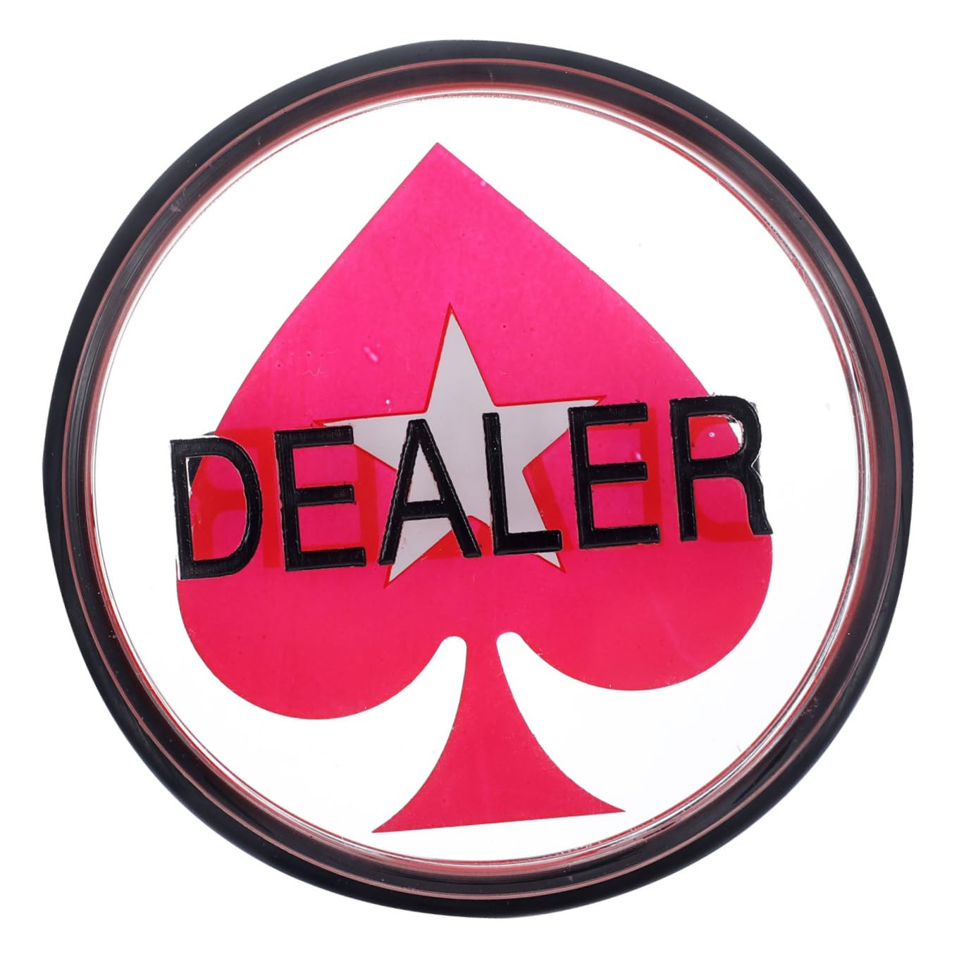 BESPORTBLE Jeton De Poker Bouton Croupier 75 Mm Grand Format pour Joueurs, Accessoire en Acrylique Double Face, Marqueur De Jeu Poker, Tournoi Et Parties à Domicile,