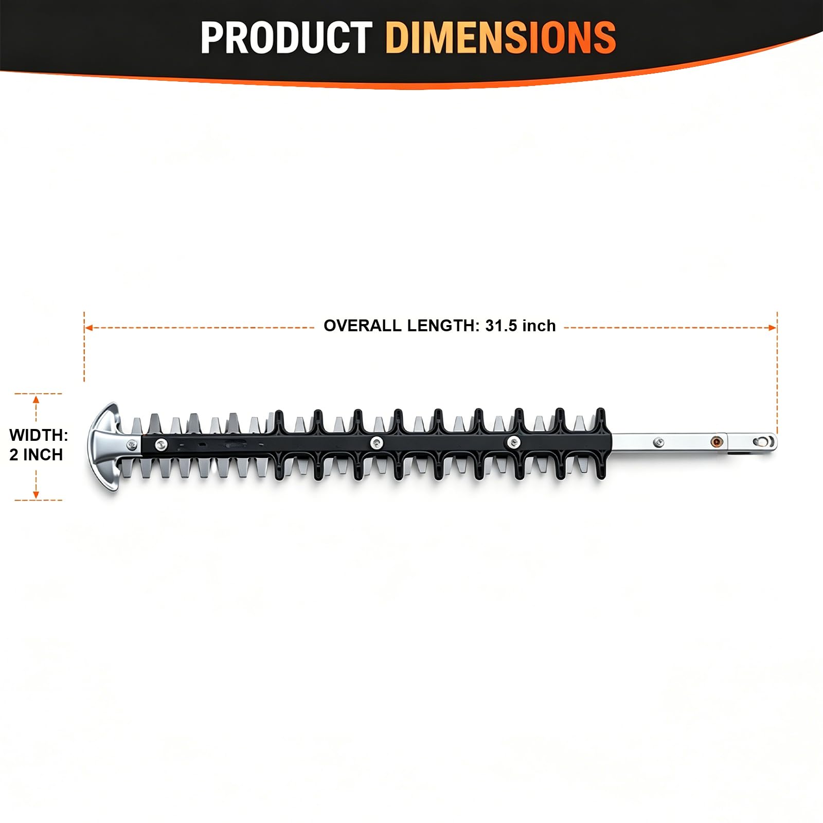 deawater Barra di ricambio in acciaio da 61 cm, set di lame per tagliasiepi Sthil HS81 HS81R HS81RC HS81T HS82T HS82R tagliasiepi 4237 710 6051