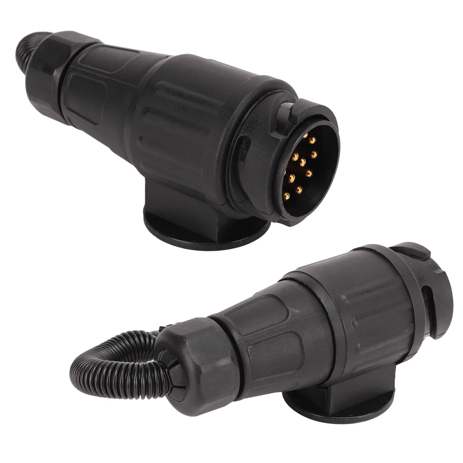 Adapter wtyczki przyczepy UE 13-stykowy okrągły do ​​amerykańskiego 4-kierunkowy płaski Złącze przyczepy Konwerter Wtyczka konwersyjna do samochodu kempingowego