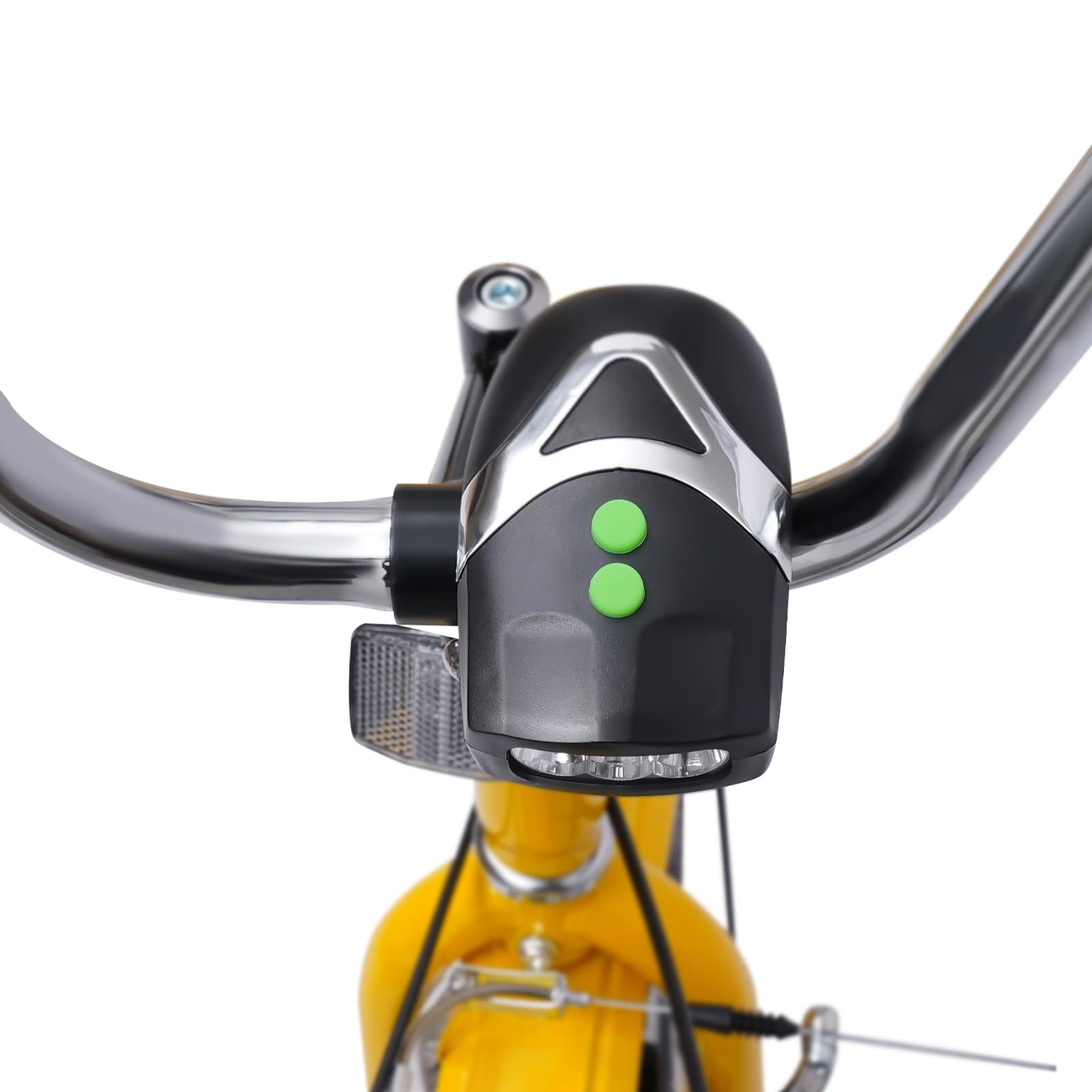 Tricycle pour adultes 24", 3 roues, pliant, à 7 vitesses, avec panier de courses pour adultes, personnes âgées, femmes, couleur jaune, sport en plein air
