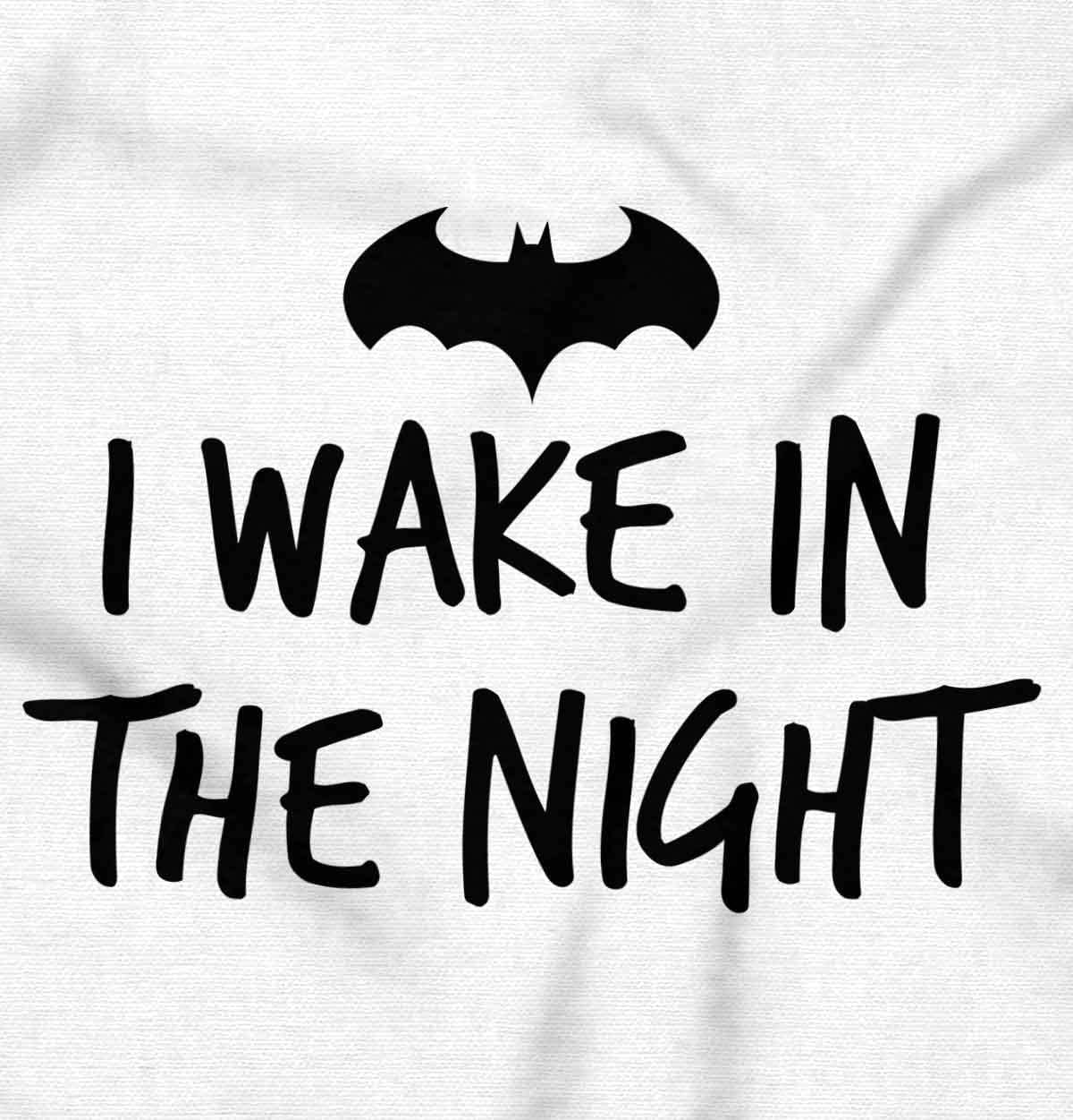 Brisco Brands I Wake in the Night Superhero Bat Baby Romper Boys or Girls