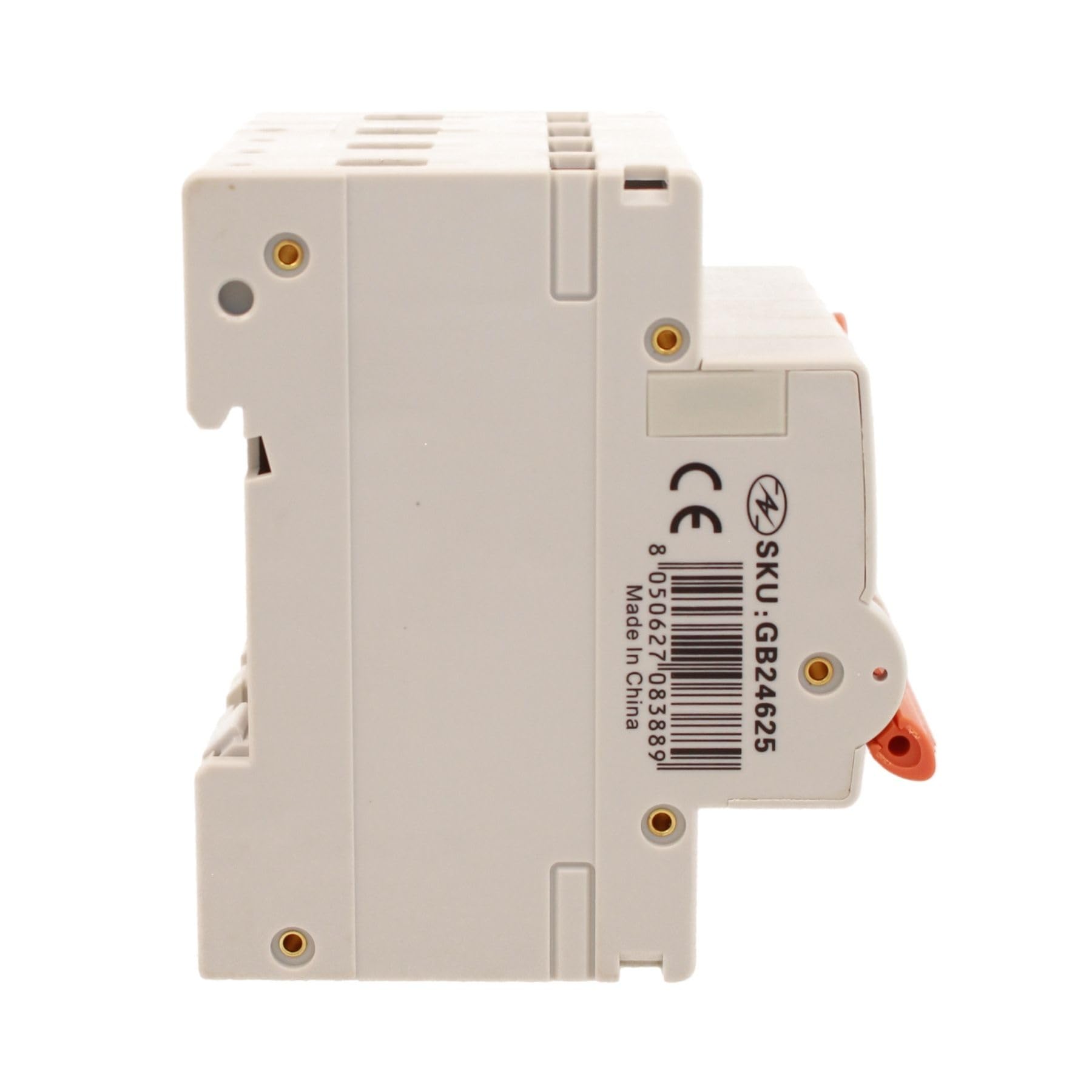 Interruttore Magnetotermico Differenziale Trifase, Tipo A 300mA 25A C25, 380V 4P Vero (NO 3P+N), Curva C 6kA 0,3A, Doppio Leva con Diagnostica Visiva, 4 Moduli DIN