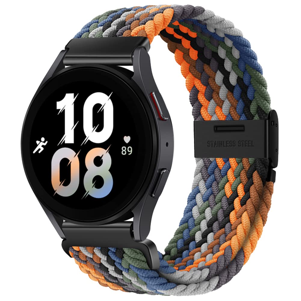 20mm Sport Loop Band Compatible With Samsung Galaxy Watch 7 6 5 4 40mm 44mm/Watch 5 Pro 45mm/Galaxy Watch 4 6 Classic 42mm 46mm 43mm 47mm/Watch 3 41mm