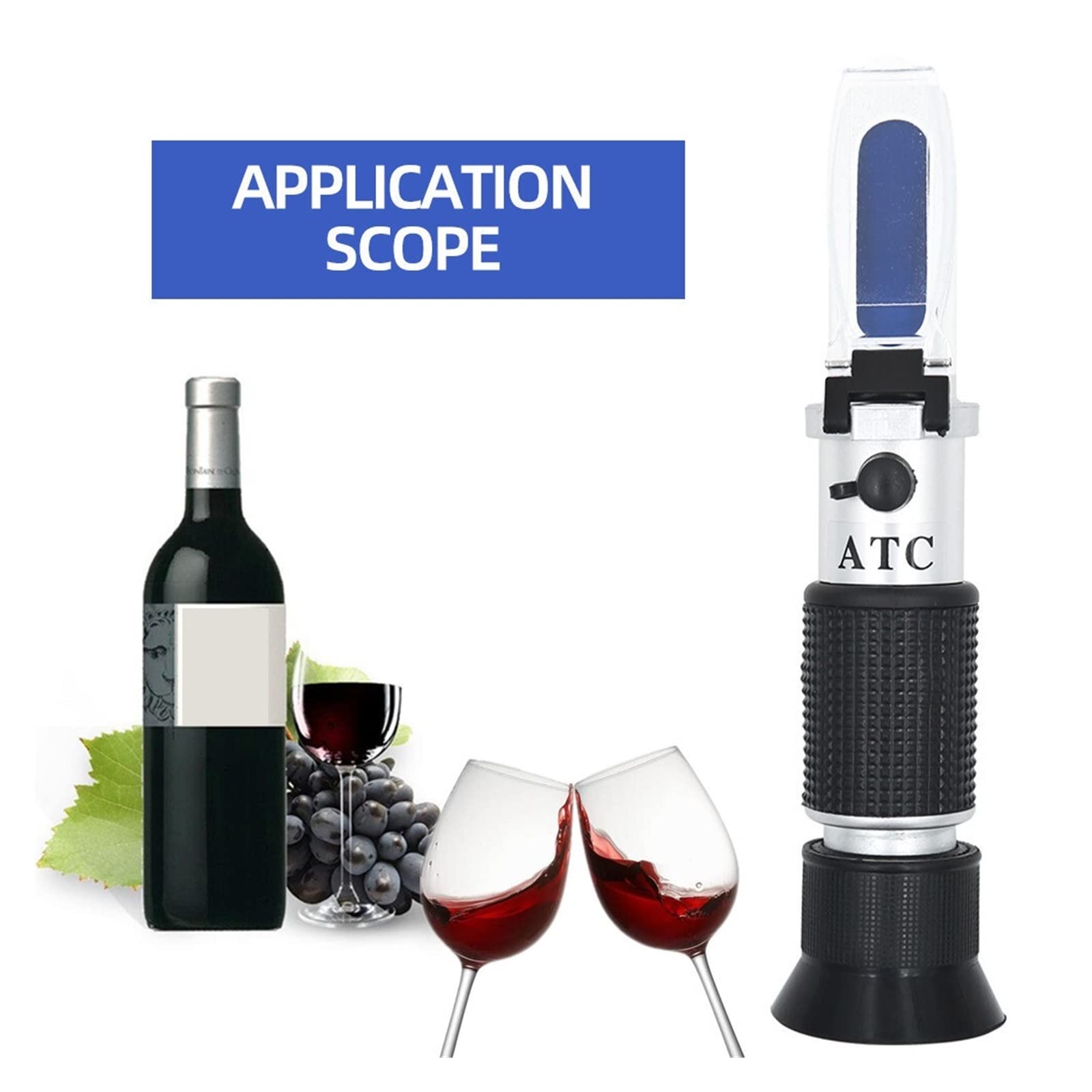 Alkohol Sugar Refraktometr Wine Concentation Densitometr 0-25% piwo alkoholowe 0-40% Grapes Refraktometr