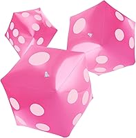 Vista 16 de Paquete de 3 dados inflables grandes jumbo gigantes para interiores y exteriores, juego de mesa Ludo, favor de fiesta en la piscina