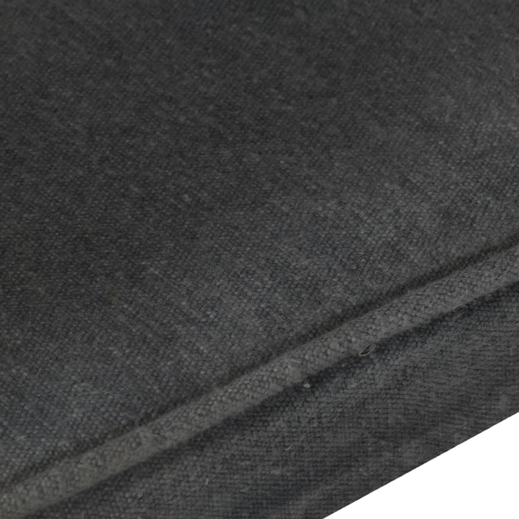 Lesesessel Armlehnensessel Loungesitz Fernsehsessel Ohrensessel Schwarz Canvas für Büro Schlafzimmer Leseecken