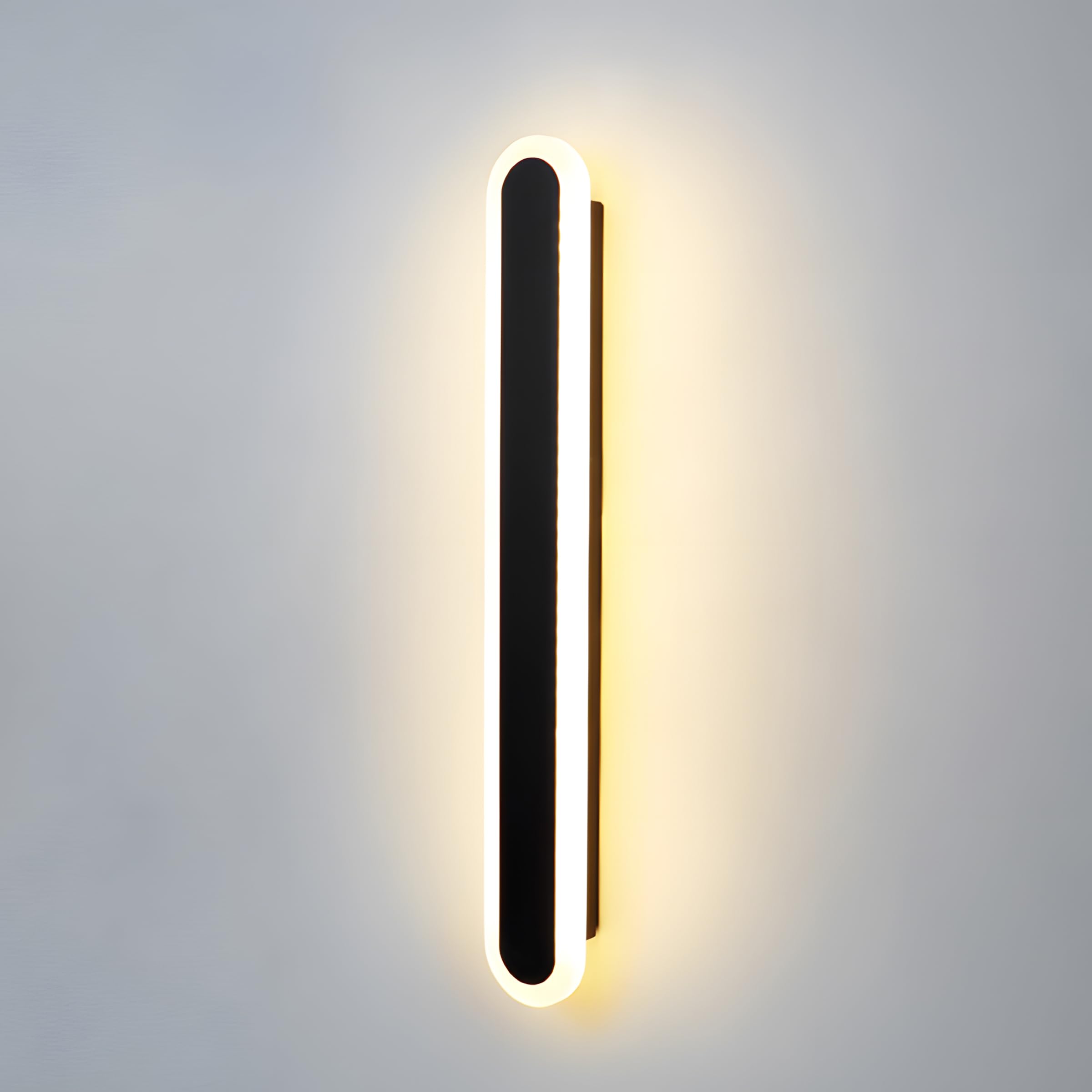 ZTWLEED LED Wall Light Indoor,12W Wall Lamp Modern 3000K/4000K/6000K,Acrylic Wall Sconce Lights for Bedroom Living Room Corridor Stair 40CM Black