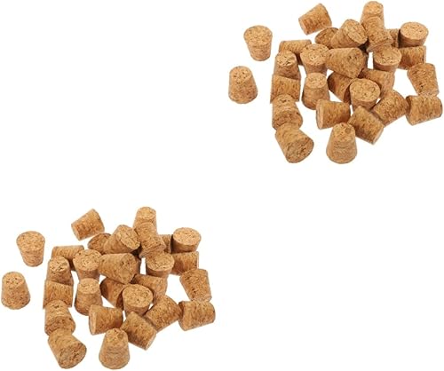 Cabilock 60 piezas de botella de vidrio corcho sellado corchos vino corcho carpintería abeja tapones de corcho natural tapones de corcho suculentas,