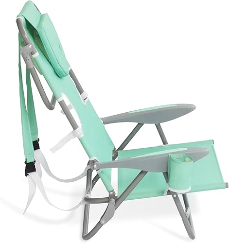 Miniatura 3 de Ostrich Silla plegable ligera y portátil al aire libre en tu espalda para relajarse con 5 correas de mochila de ajuste de asiento y soporte para