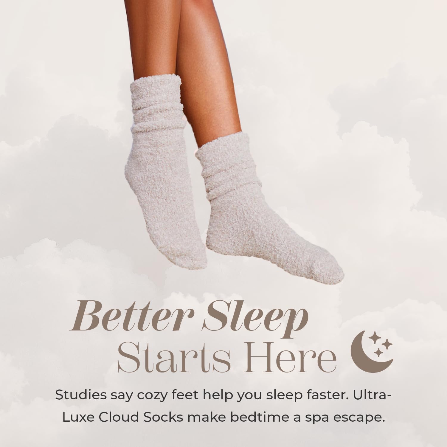 Fuzzy Socks for Women & Men - Cozy Cloud Socks for Sleeping, Gifts, Spa, Travel, Stress Relief, Lounge Wear - Image 9