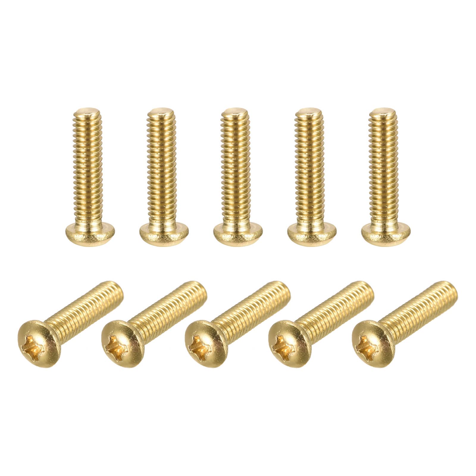 Laiton M4x16mm CruciTête Cylindrique Attache Boulon pour Meuble