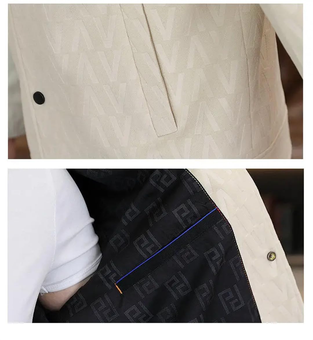 Męska wszechstronna kurtka biznesowa slim fit towarzyska odzież uliczna odzież wierzchnia wiosenna kurtka z nadrukiem