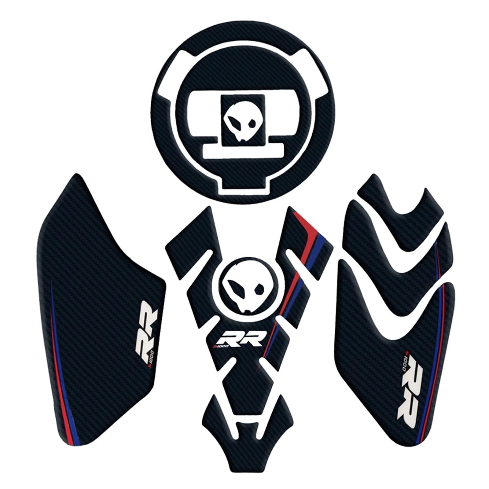Motorbike Tank Pad Sticker Motorcycle Fuel Tank Pad Protector Suitable for S1000RR 2009-2021 2015 2016 2017 Motorcycle Decorative Stickers