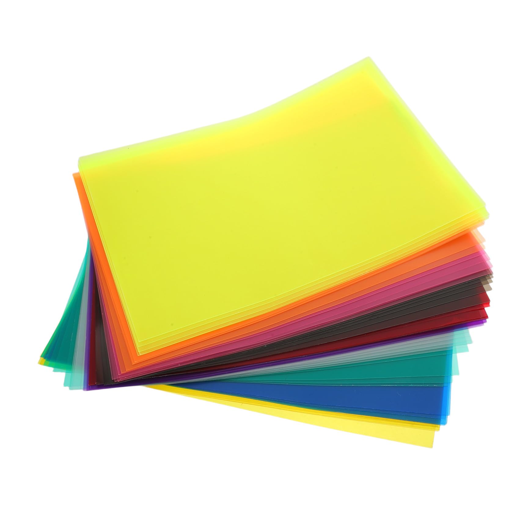 Buntes Durchsichtiges Zellophanpapier A4 für Bastelarbeiten 50 Blatt Pvc