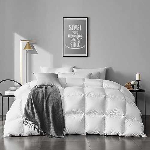 Couette 4 saisons duvet et plumes 220 x 240, coton égyptien APSMILE