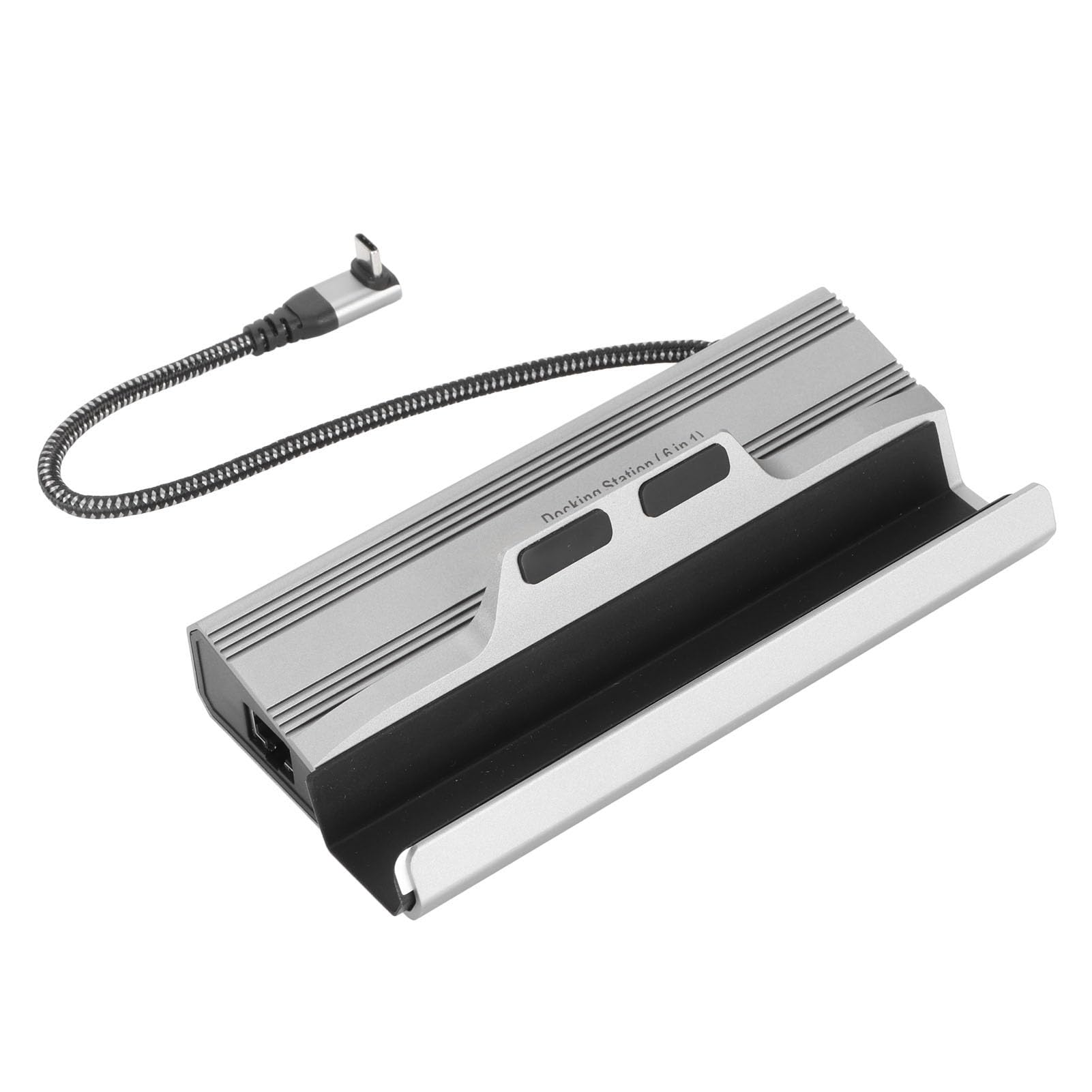 Docking Station Tipo C M Alimentatore PD 6 in 1 USB 3.0 RJ45 HD Interfaccia Multimediale Dock 2.0 per Appassionati di Giochi Steam Deck Materiale Metallico (V258)
