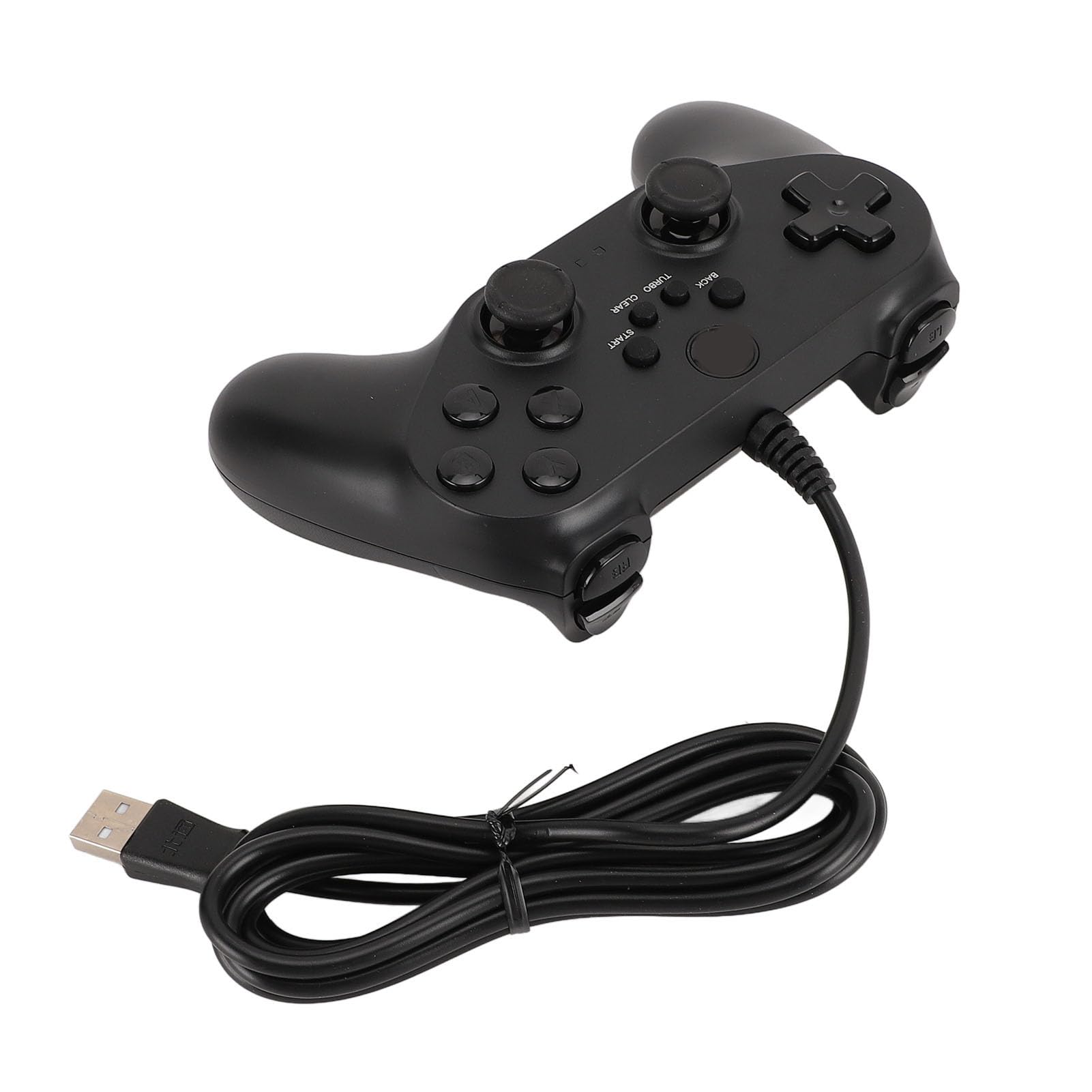 Gugxiom Manette de Jeu Filaire USB, pour PC 7 8 10 11, Double Vibration, Position Flexible à 360 Degrés, Moteurs Améliorés, Bouton