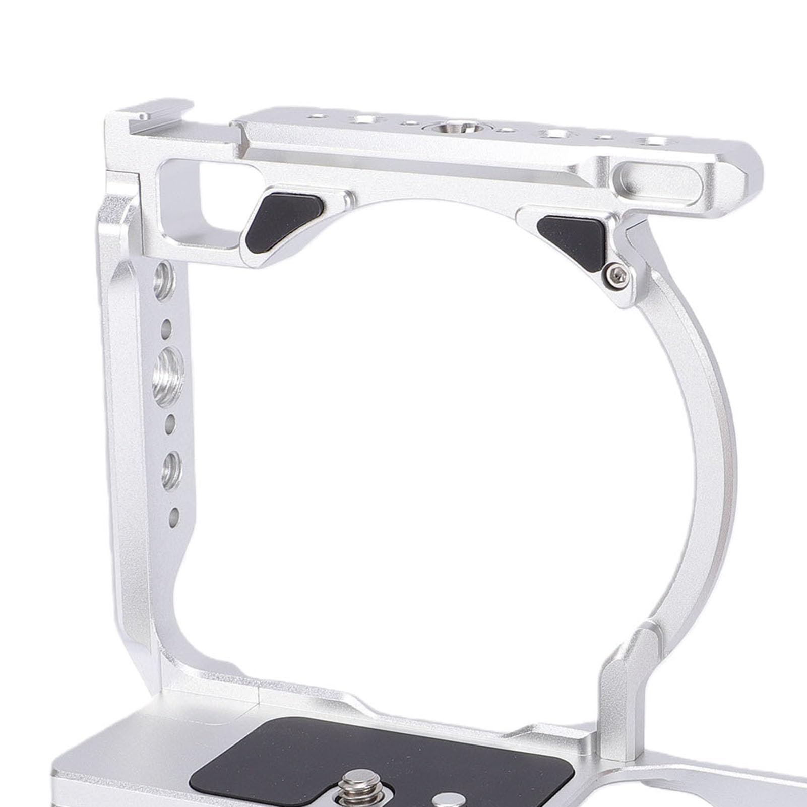 Generic Gabbia di Protezione per Fotocamera in Lega di Alluminio per Impianto di Produzione Video ZR con Supporti Filettati Versatili, Supporto per Slot Arca da 38 Mm per Creatori di Contenuti