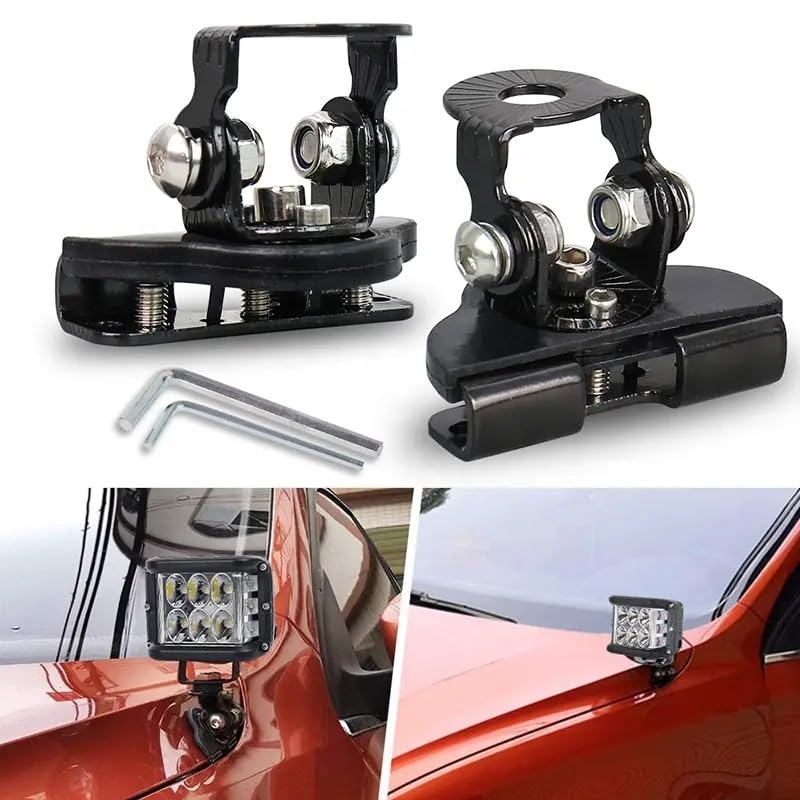 Supporto Universale Per Barra LED - Staffa In Acciaio Inox 304, Angolo Regolabile 60° Orizzontale E 180° Verticale Per Auto, SUV, Camion