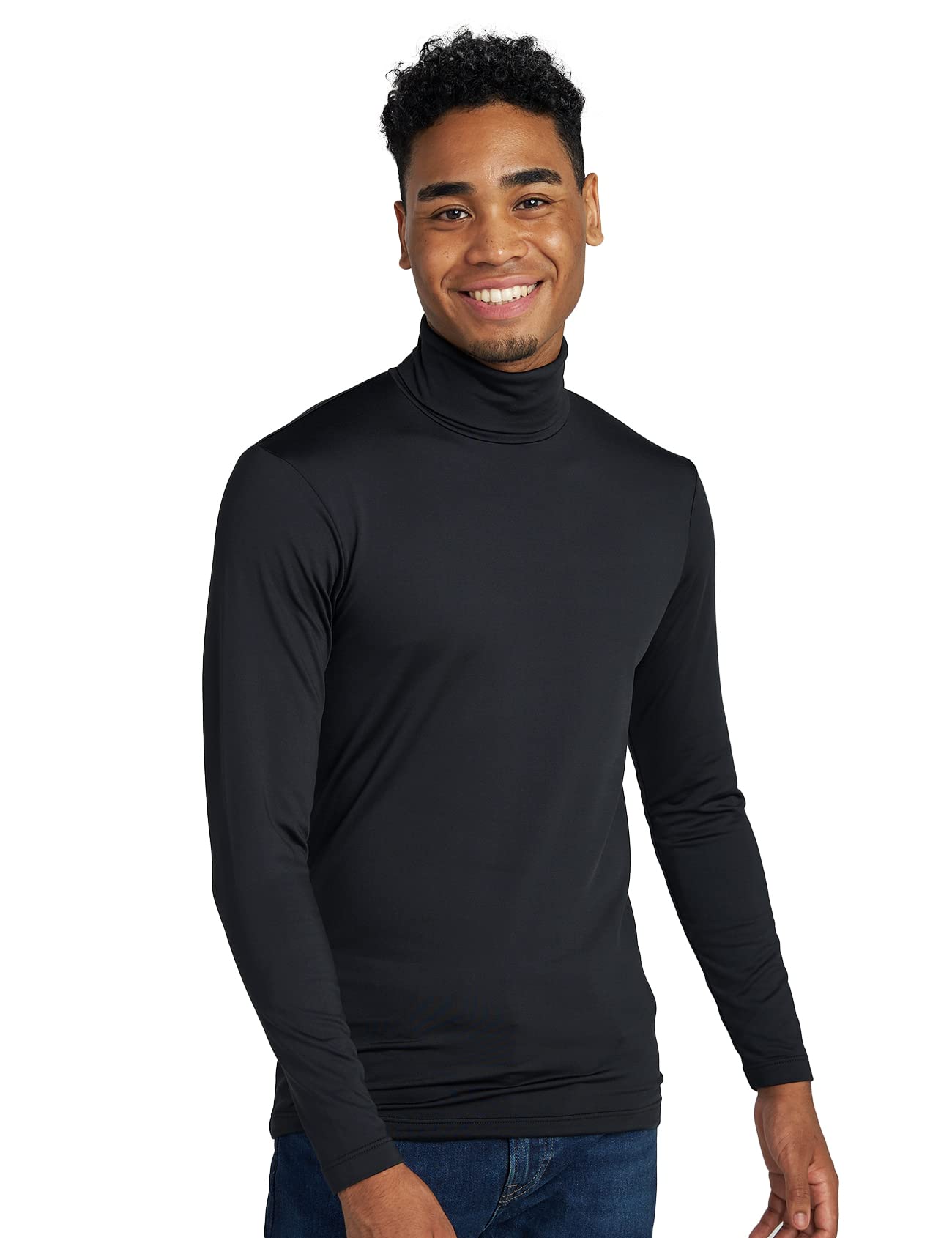LAPASA Maglia Termica Dolcevita Leggera/Peso Medio Strato Base Uomo - Abbigliamento Termico T-Shirt M122 M124