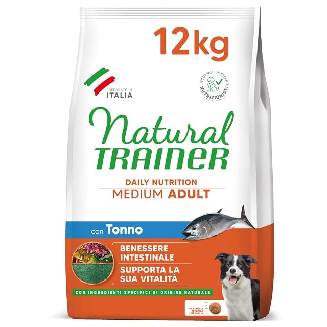 Natural Trainer Medium Comida para Perros Adultos con atún - 12 kg