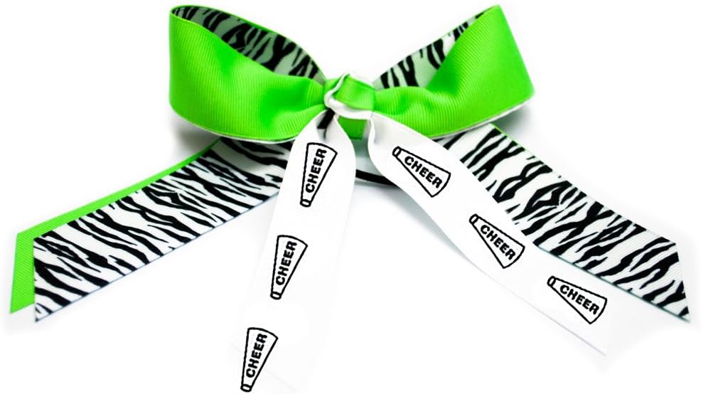 Cheer Ribbon Hair Bow Cheerleading Megaphones Sports