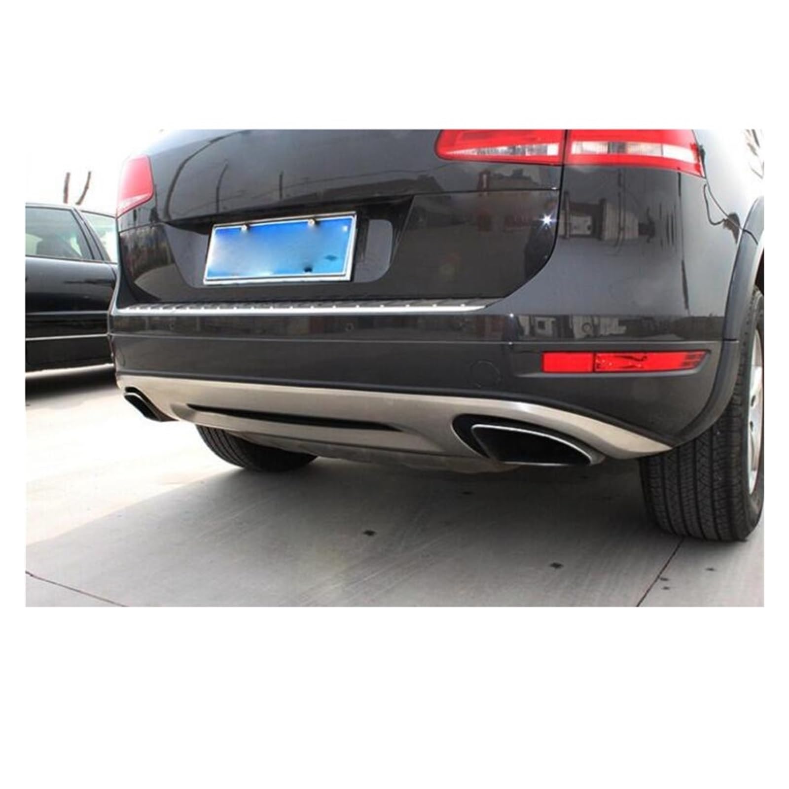 Projekt motoryzacyjny Metalowy przedni i tylny zderzak ze stali nierdzewnej Dolna pokrywa ochronna Akcesoria, kompatybilne z VW Touareg 2011-2015 YJF