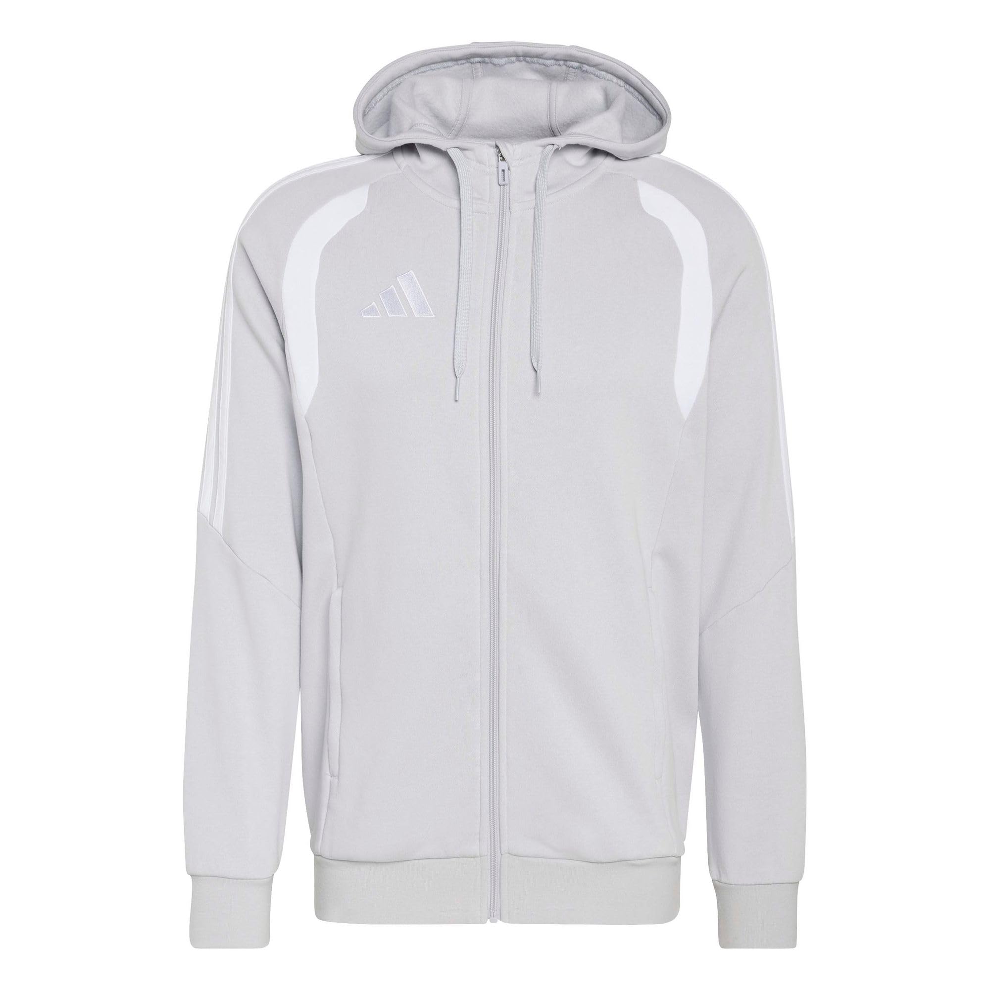 adidas Men's Tiro 26 League Sweat Full Zip Sweatshirt, team light grey/white, XL
