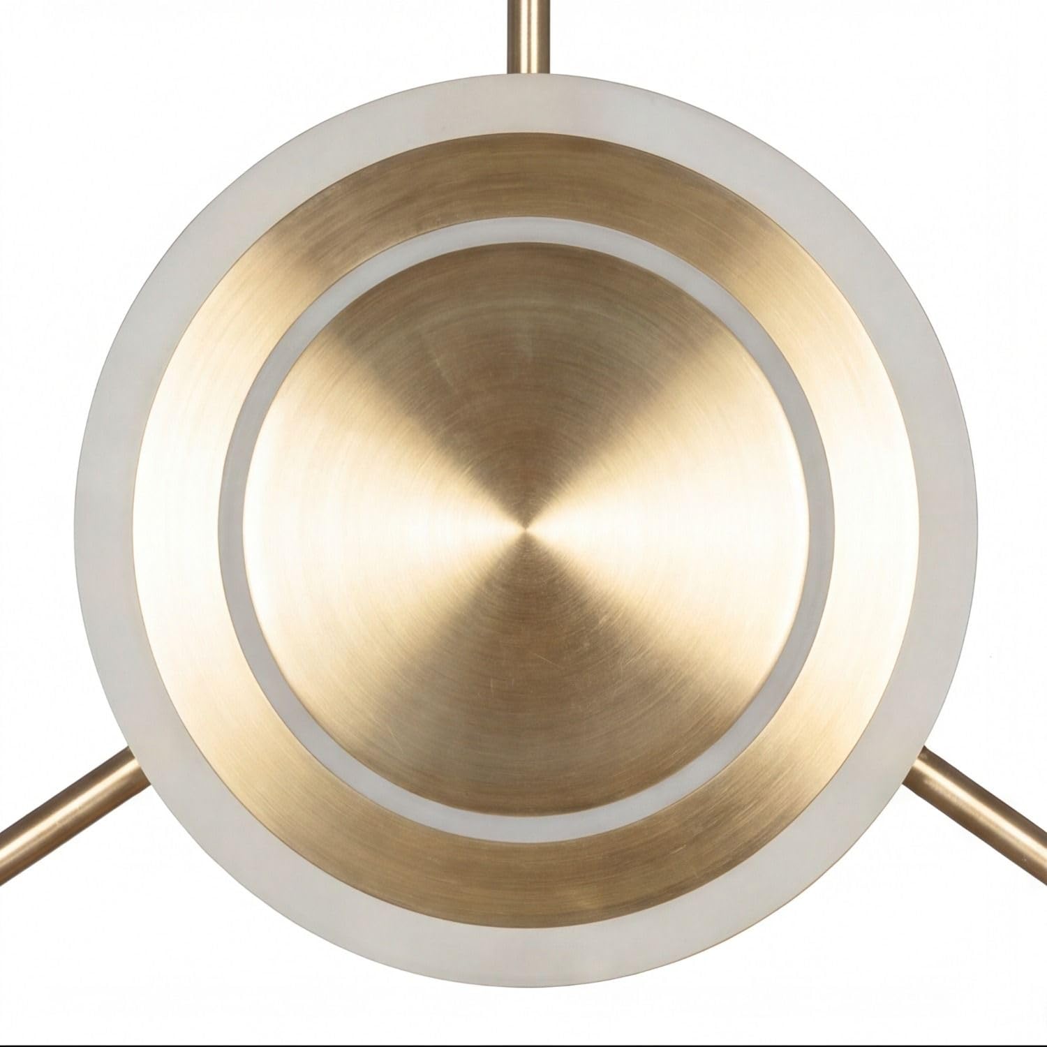 LED Wandleuchte warmweiß Schlafzimmer Gold Aluminium indirektes Licht 3 Stufen dimmbar Lichtschalter 3000 K H:53 cm blendarm Wandlampe Wohnzimmer