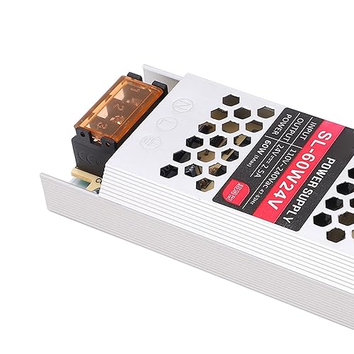 Miniatura 9 de Fuente de alimentación de 24 V 2.5 A controlador LED ultra delgado 60 W controlador universal de conmutación regulada transformador AC 110V-240V a
