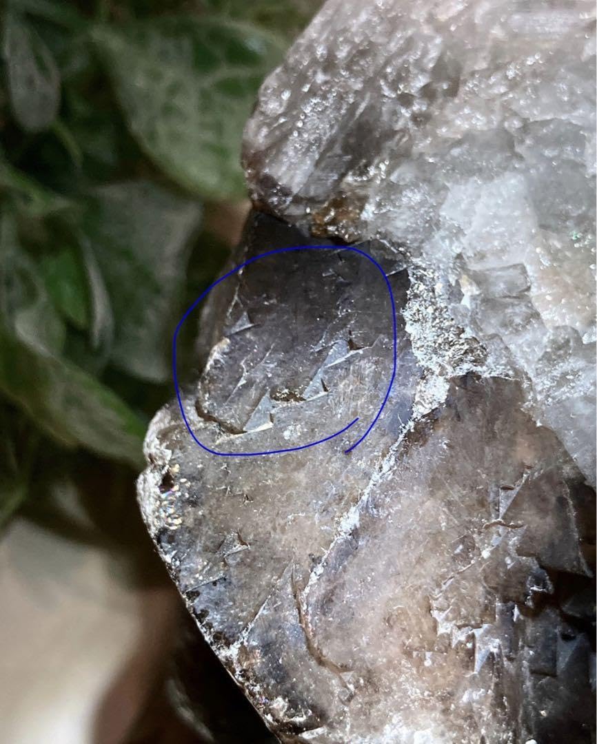 トライゴーニック ✨ 虹入りモリオン黒水晶原石ラフストーン