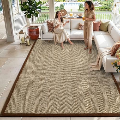 DEXI Braided Woven Seagrass Area Rug 6x9