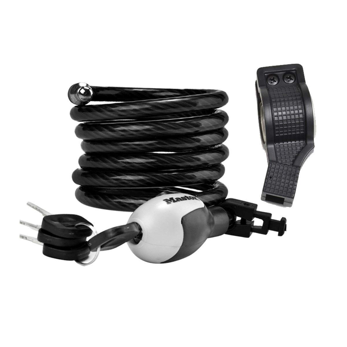 Serrure de fil de vélo de montagne noir et antivol robuste