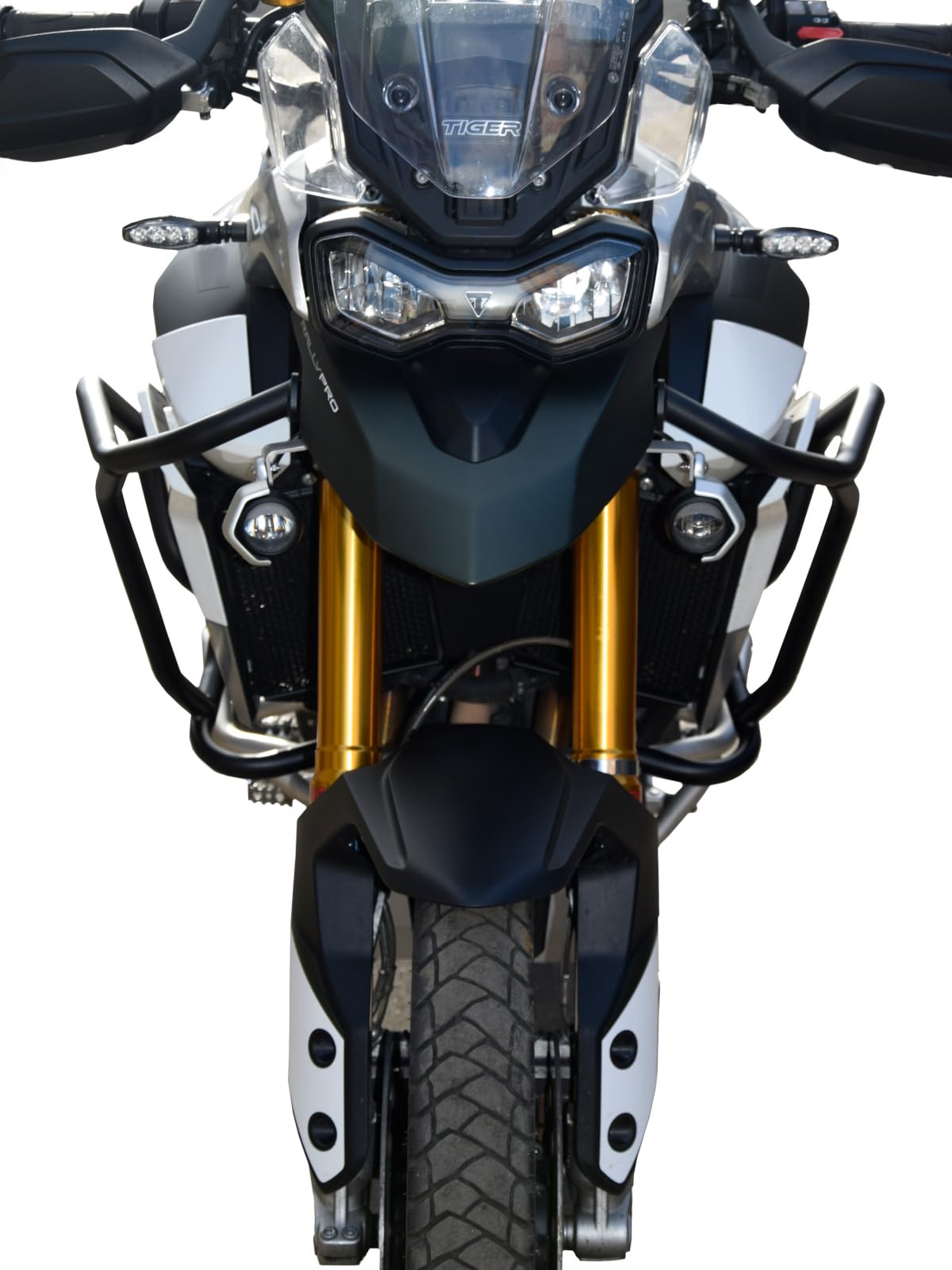 Defensa Protector de Motor Heed para Tiger 900 GT/Rally (2020-2023) - Superior, Negro