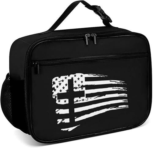 Muishi Lonchera reutilizable con la bandera de Jamaica, bolsa de almuerzo aislada, lonchera para comida y comida, bolsa de mano para mujeres, niños,