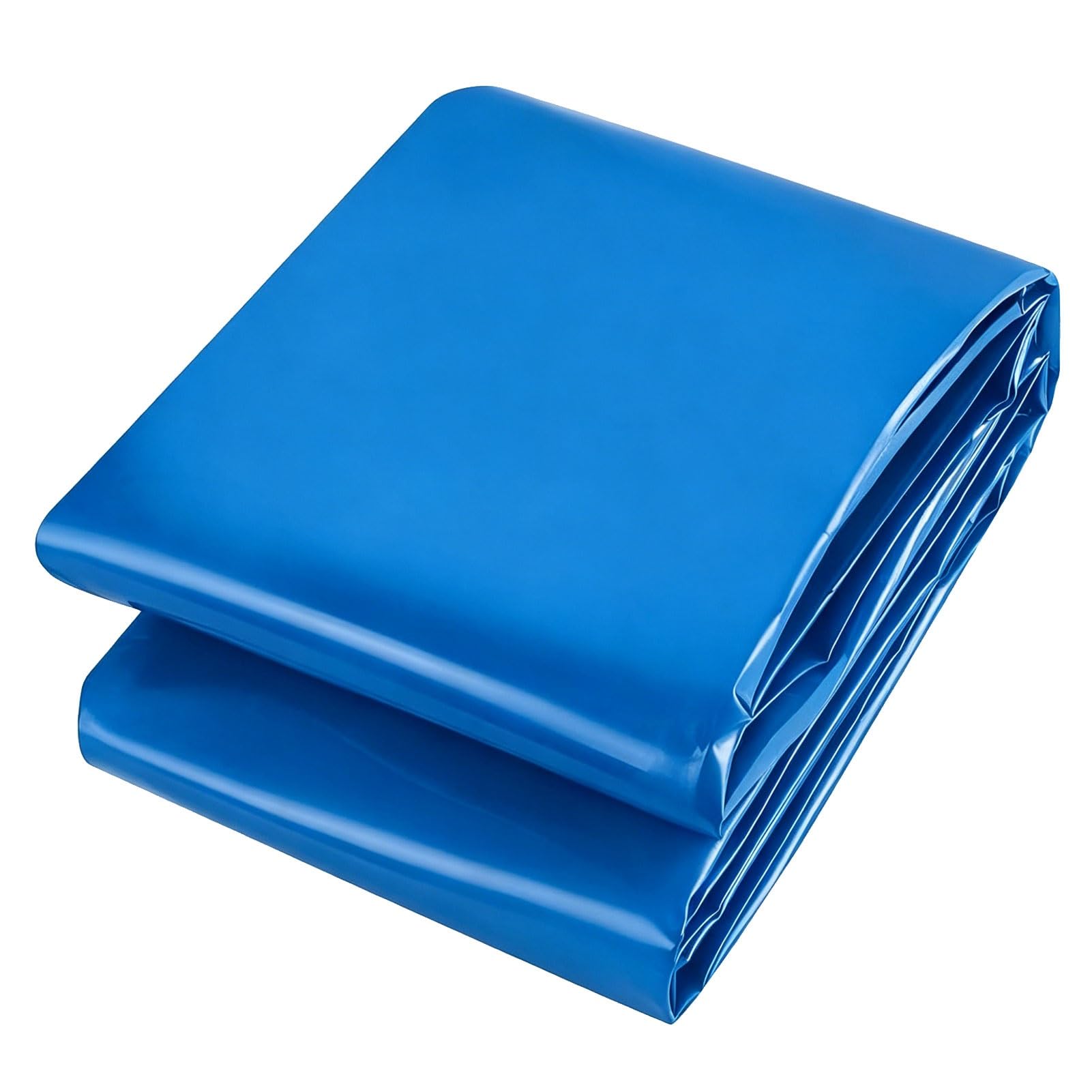Luyckfrazy Outdoor Pond Liner, HDPE Polythene Sheeting Blue Heavy Duty Waterproof Membrane 1×10M, 4×4M, 10×15M, for Outdoor Ponds, Koi Ponds, Aquaponics Pond Liners(2x5m(6.5x16.4ft))