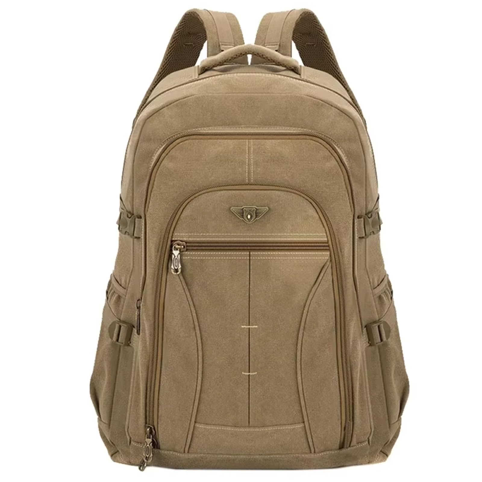 Zaino in tela da 70 l, zaino da viaggio per uomo e donna, borsa grande per escursioni all'aperto, zaino casual unisex