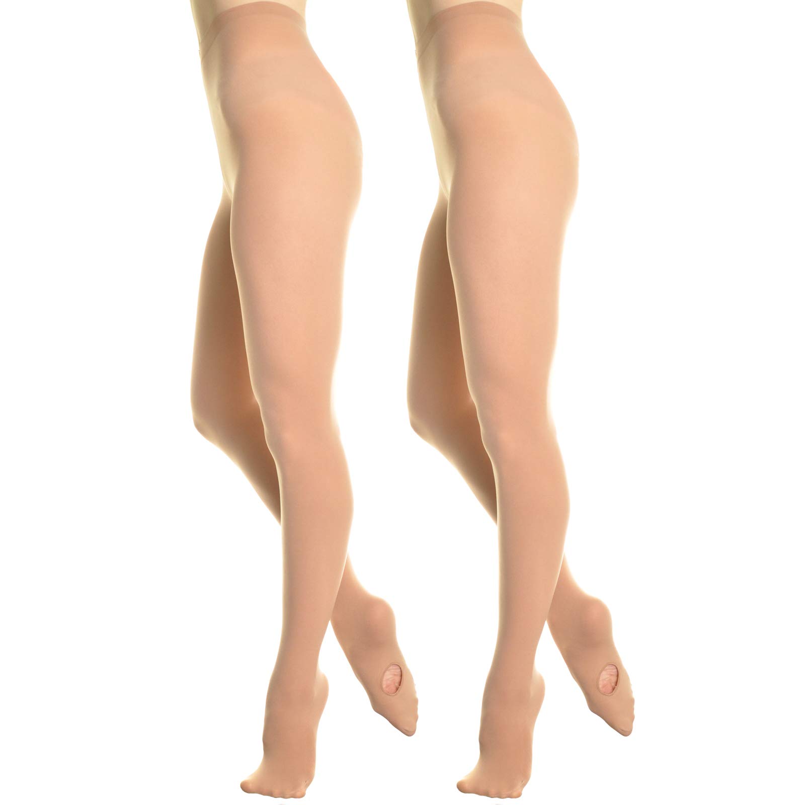 Angelina Women's and Girls' Professional-Grade Convertible Ballet Tights