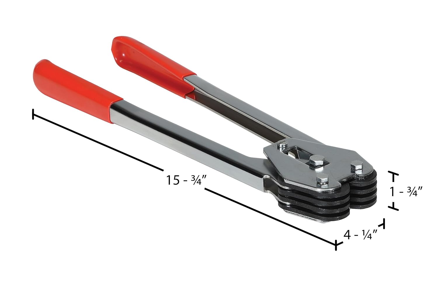 Vestil PKG-PS Poly Strap Sealer 5/8 In. Strapping Width Silver