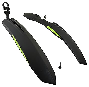 ABC Bicycle Front & Rear Mudguard Plastic Fitting (Black Green)