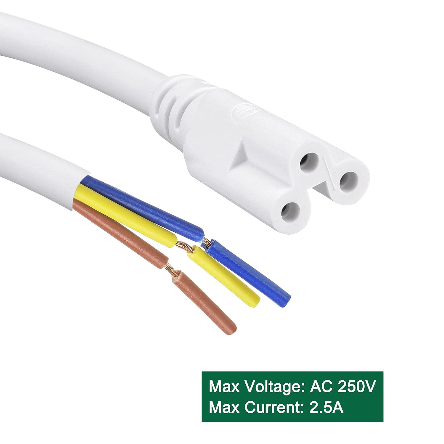 sourcing map T5 LED Tube Extension Cable 3 Pin 15CM Cord LED Integrated Light Tube Fixture 10Pcs - Image 5