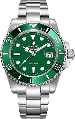 LOREO Luxury Mens GMT Automatic Watch Sapphire Waterproof Stainless Steel Luminous Business Watch