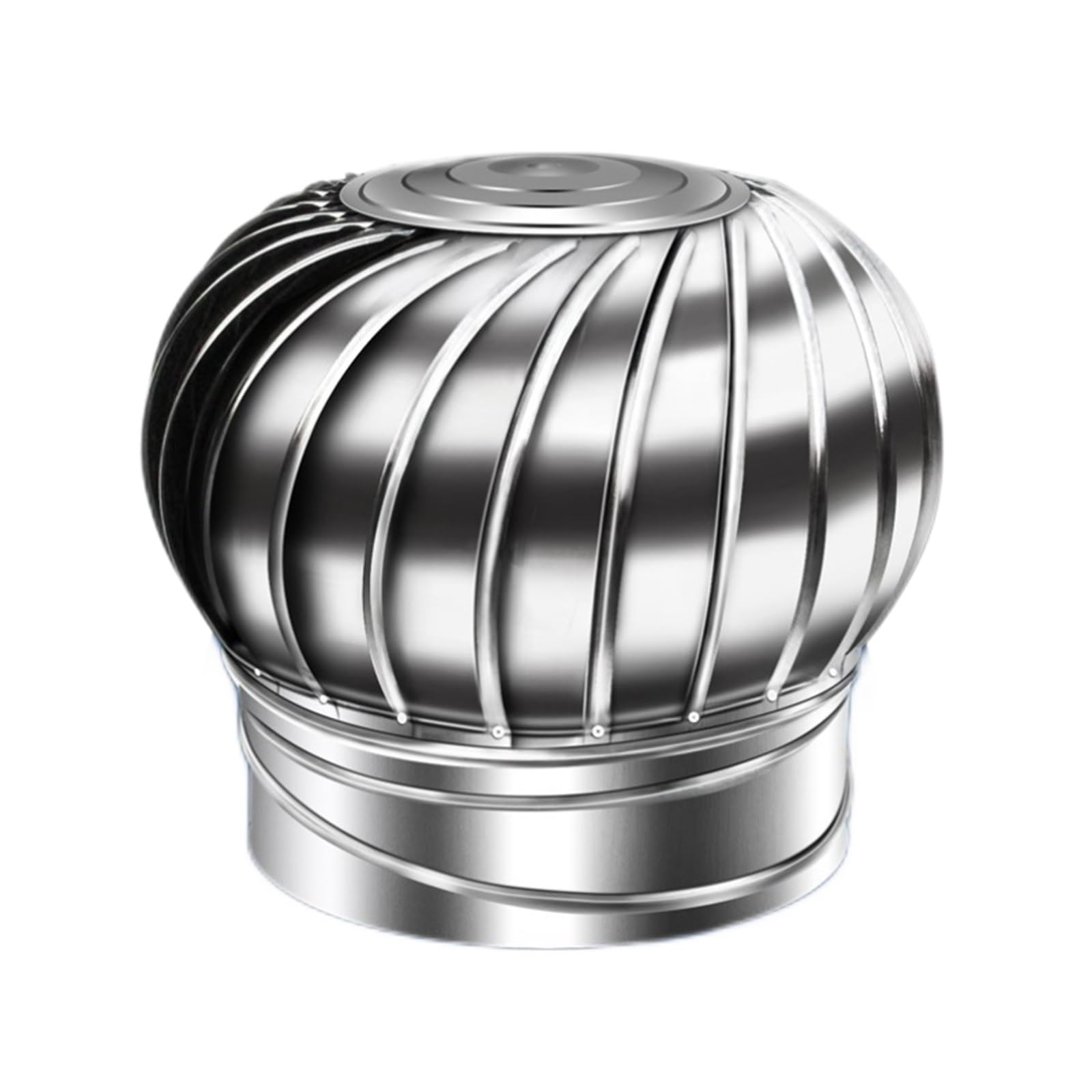 EJGMCNSGB Stainless Steel Rotating Chimney Cowl Cap75300mm Roof Vent Cover WindResistant Flue Pipe Protector Weatherproof Chimney Spinner Improve Draft & Efficiency