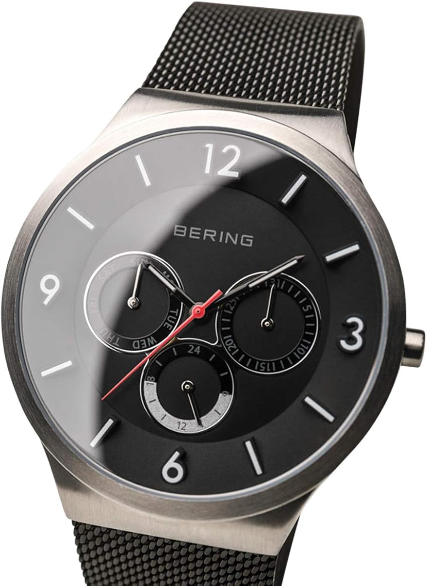 BERING Uomo Analogico Quarzo Classic Orologio con Cinturino in Acciaio inossidabile Cinturino e Vetro zaffiro BERING Uomo Analogico Quarzo Classic Orologio con Cinturino in Acciaio inossidabile Cinturino e Vetro zaffiro